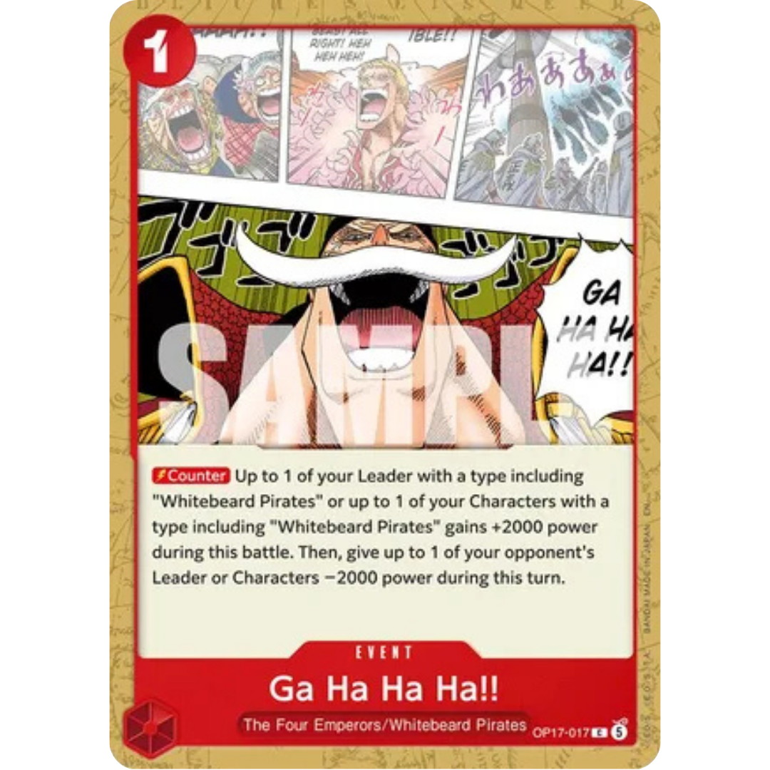 Ga Ha Ha Ha!! (OP17-017) - The World's Strongest Warriors