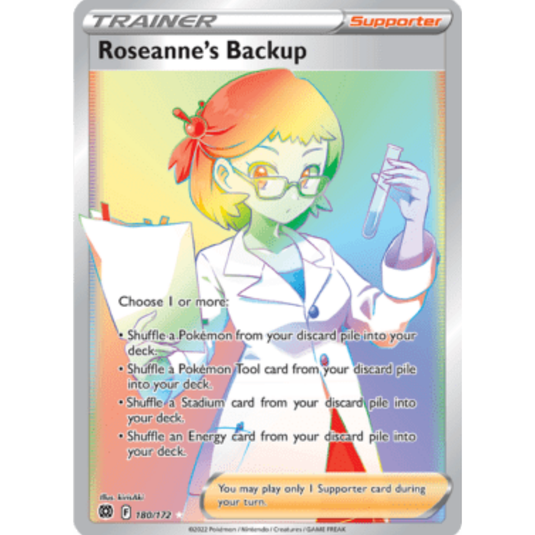 Roseanne's Backup (Secret) 180 - Holofoil SWSH09 Brilliant Stars - Secret Rare