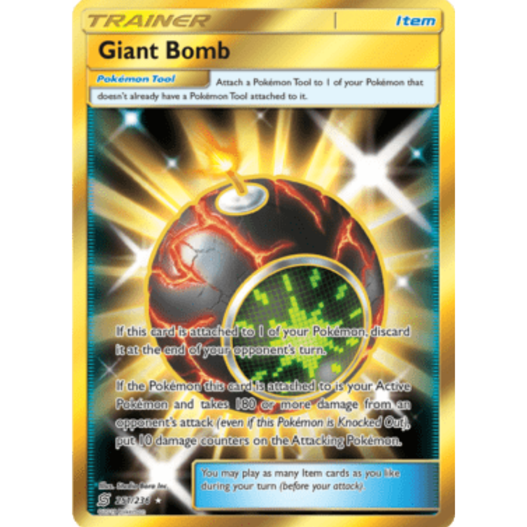 Giant Bomb (Secret) 251 - Holofoil SM Unified Minds - Secret Rare