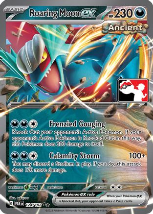 Roaring Moon ex 124 - Holofoil Prize Pack Series Cards - Double Rare