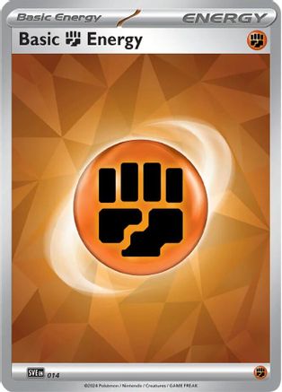 Basic Fighting Energy 014 - Holofoil SVE Scarlet & Violet Energies - Common