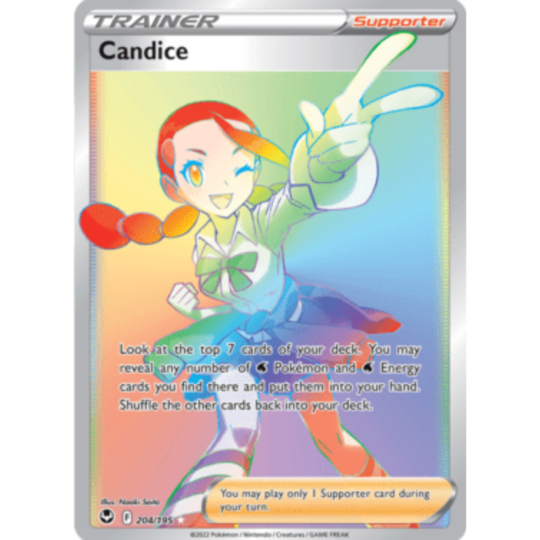 Candice (Secret) 204 - Holofoil SWSH12 Silver Tempest - Secret Rare