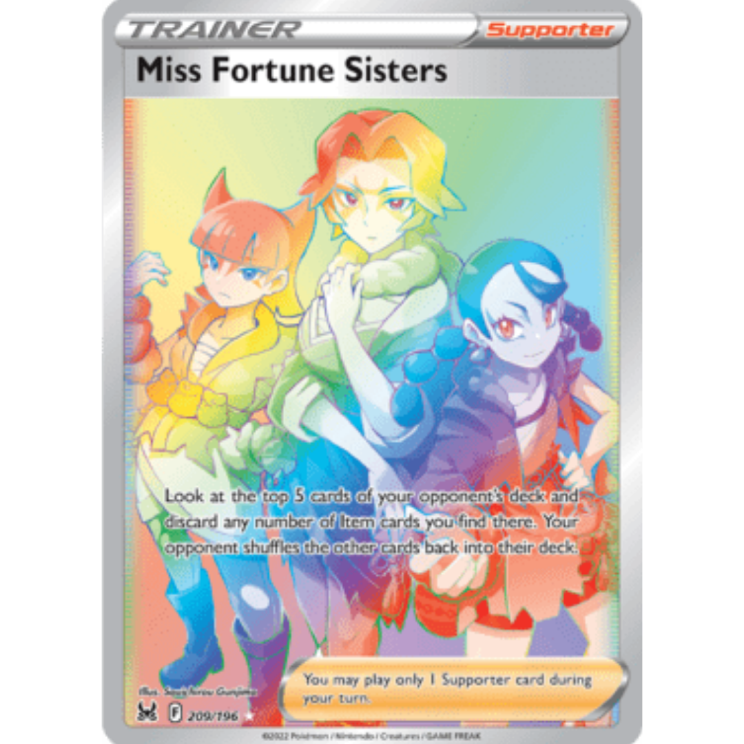 Miss Fortune Sisters (Secret) 209 - Holofoil SWSH11 Lost Origin - Secret Rare