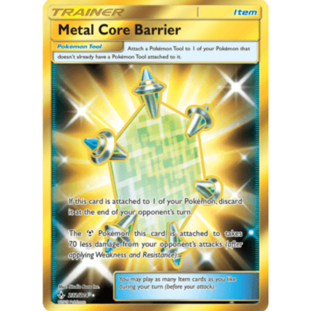 Metal Core Barrier (Secret) 232 - Holofoil SM Unbroken Bonds - Secret Rare