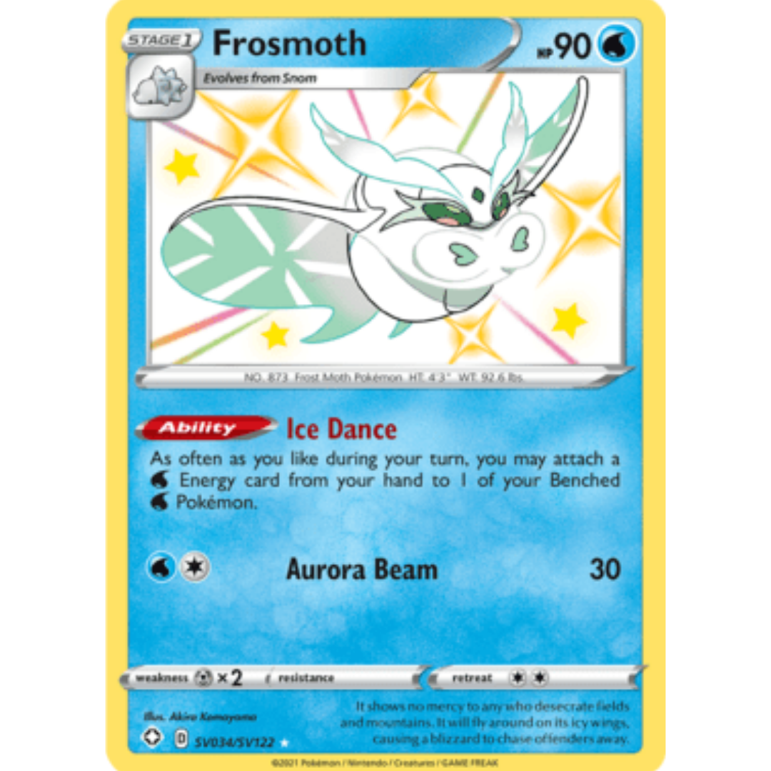 Frosmoth SV034 - Holofoil Shining Fates Shiny Vault - Shiny Holo Rare