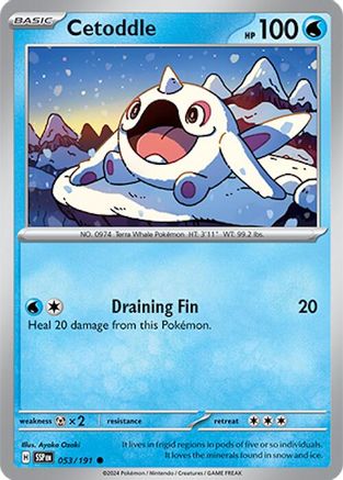 Cetoddle 053 - Reverse Holofoil SV08 Surging Sparks - Common
