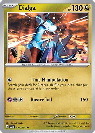 Dialga 135 - Holofoil SV08 Surging Sparks - Rare