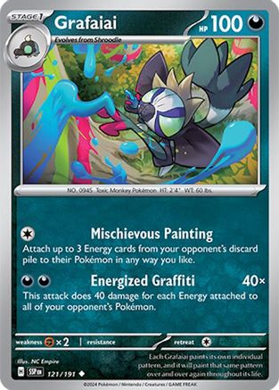 Grafaiai 121 - Reverse Holofoil SV08 Surging Sparks - Uncommon