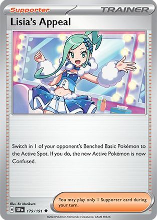 Lisia's Appeal 179/191 - Reverse Holofoil SV08 Surging Sparks - Uncommon