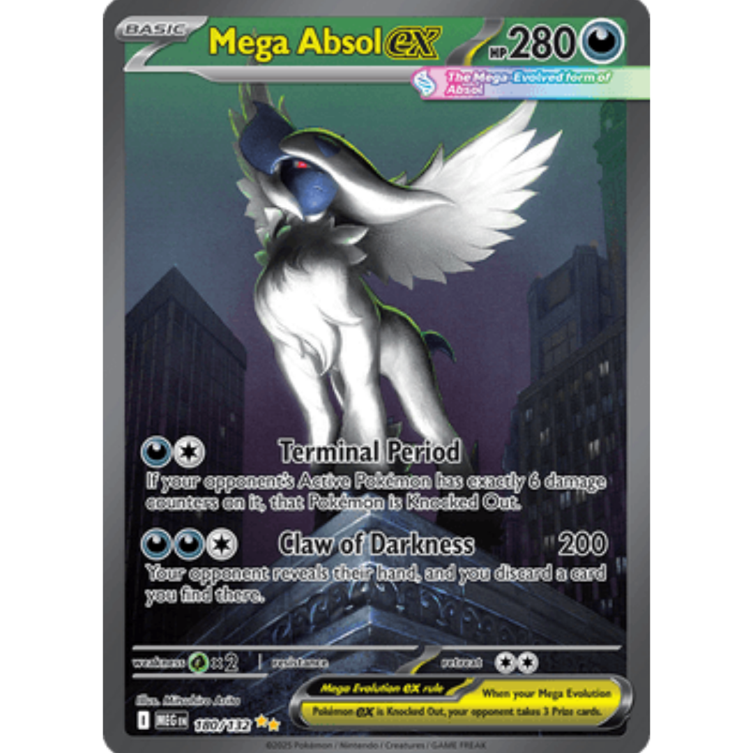 Mega Absol ex 180/132 - Holofoil ME01 Mega Evolution - Special Illustration Rare