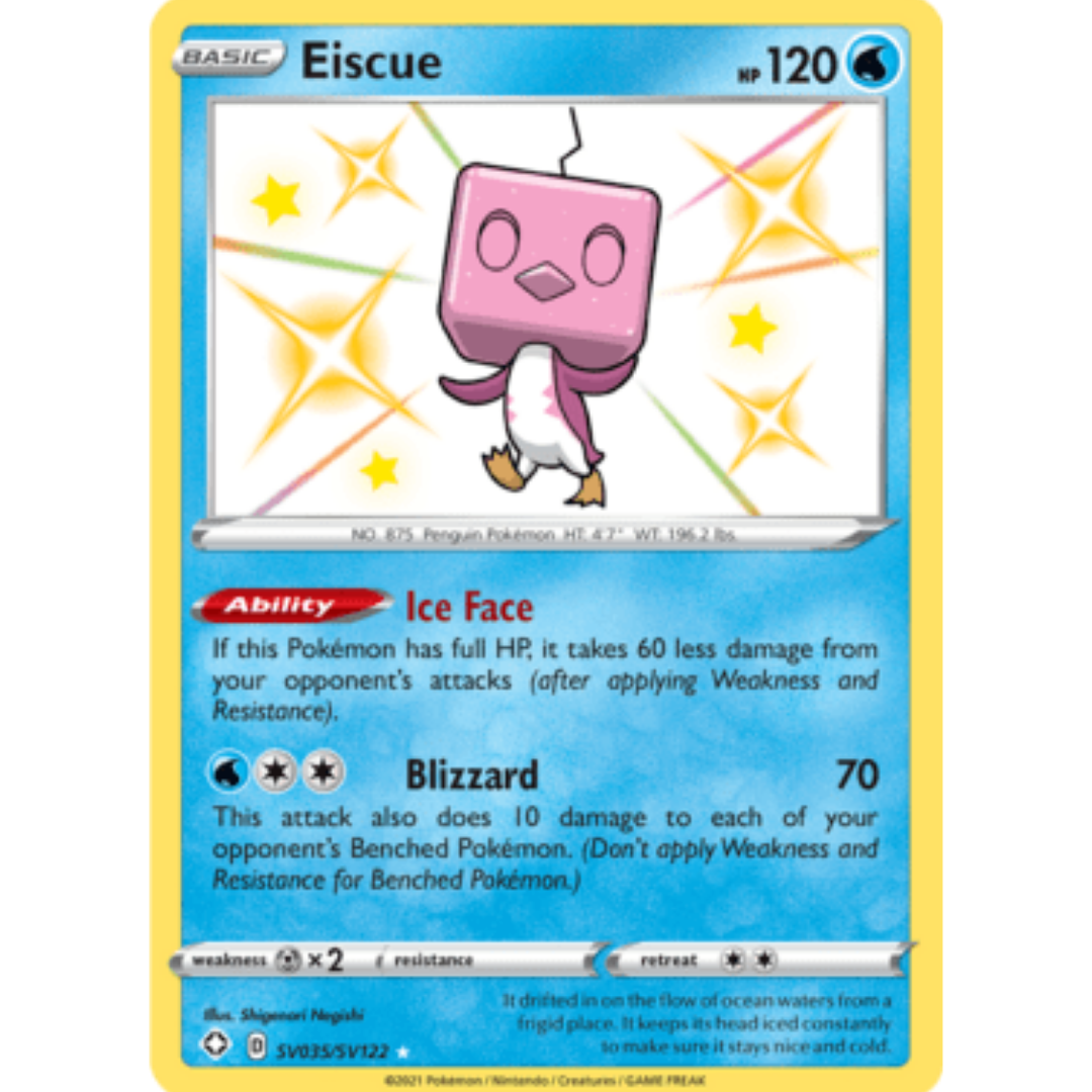 Eiscue SV035 - Holofoil Shining Fates Shiny Vault - Shiny Holo Rare