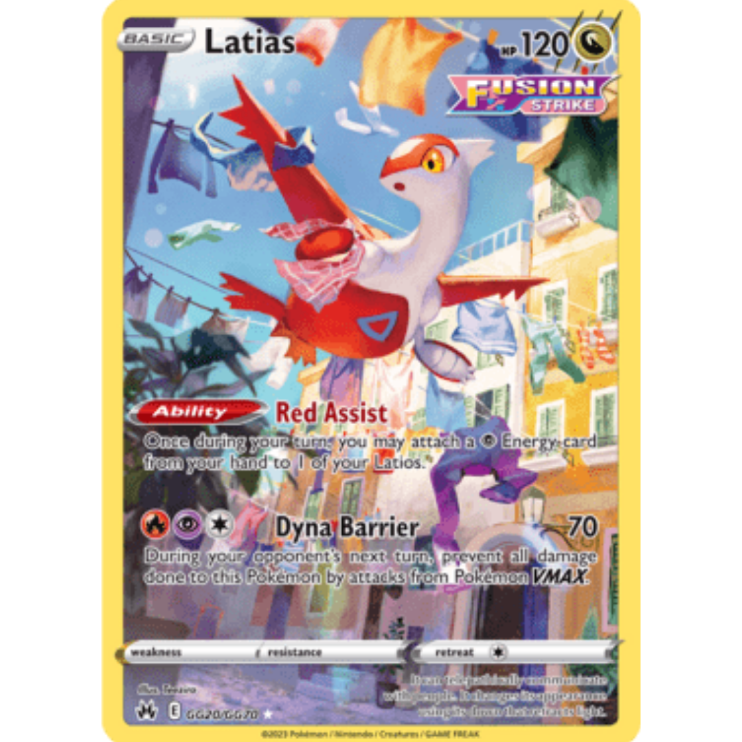 Latias GG20 - Holofoil SWSH Crown Zenith Galarian Gallery - Ultra Rare