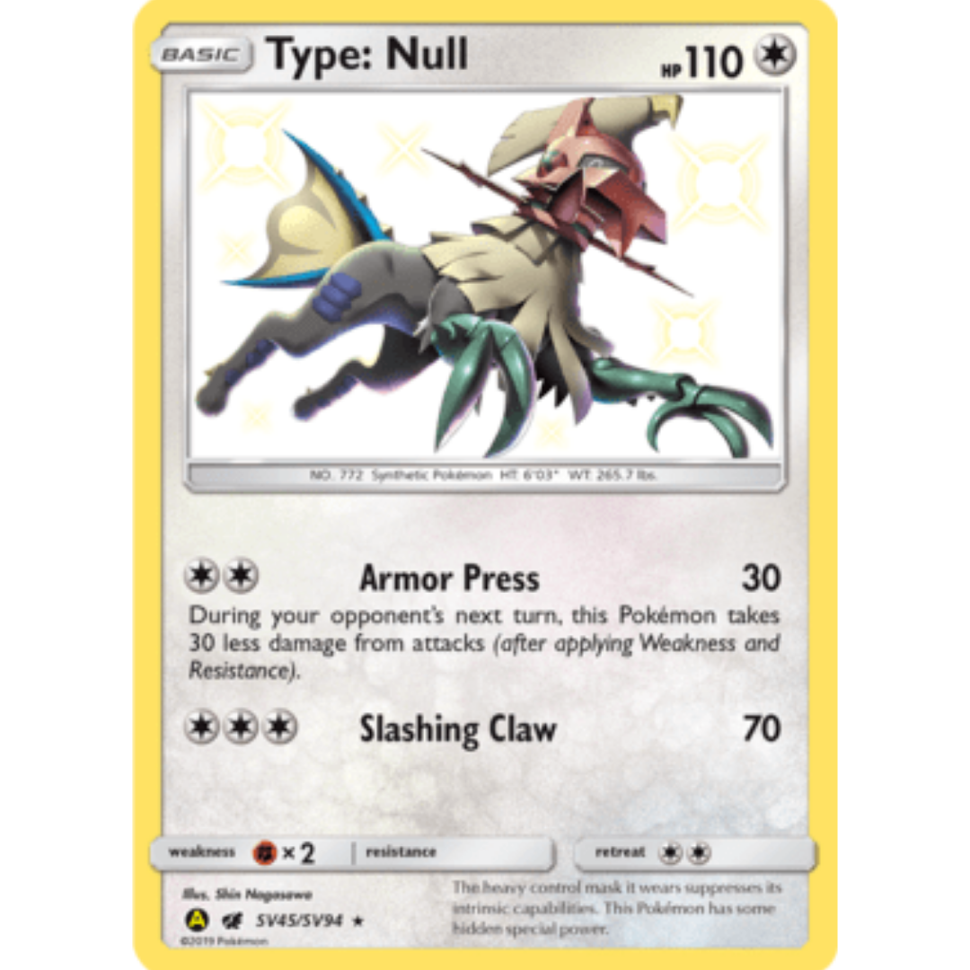 Type: Null SV45/SV94 - Holofoil Hidden Fates Shiny Vault - Shiny Holo Rare