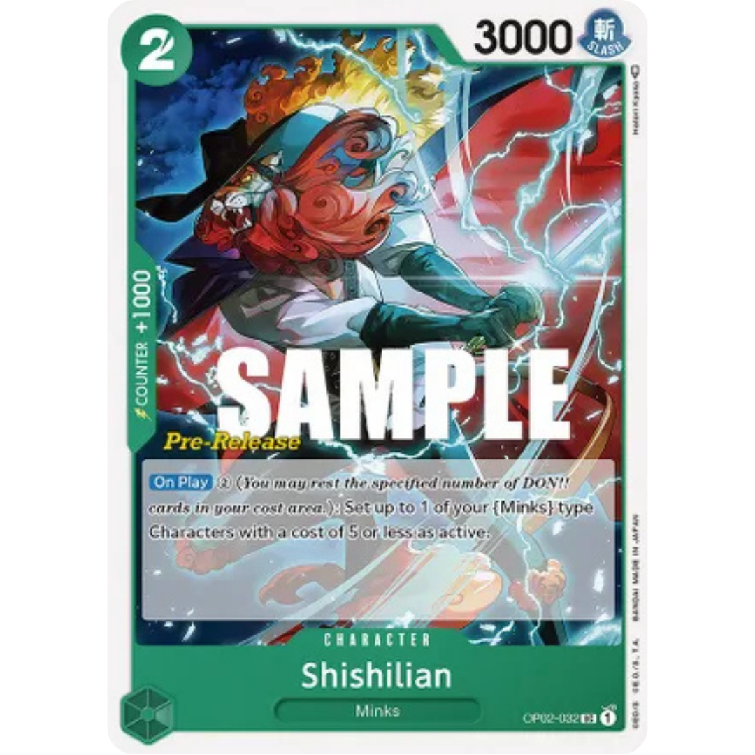 Shishilian (OP02-032) - Paramount War Pre-Release Cards