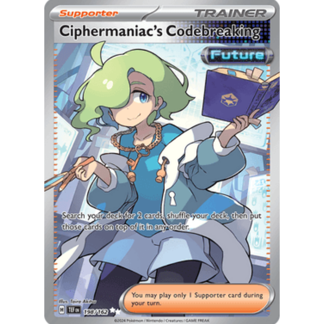 Ciphermaniac's Codebreaking 198/162 - Holofoil SV05 Temporal Forces - Ultra Rare