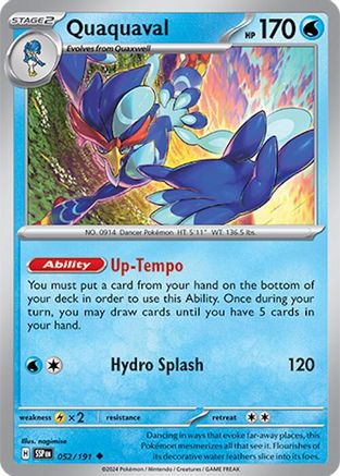 Quaquaval 052 - Reverse Holofoil SV08 Surging Sparks - Uncommon