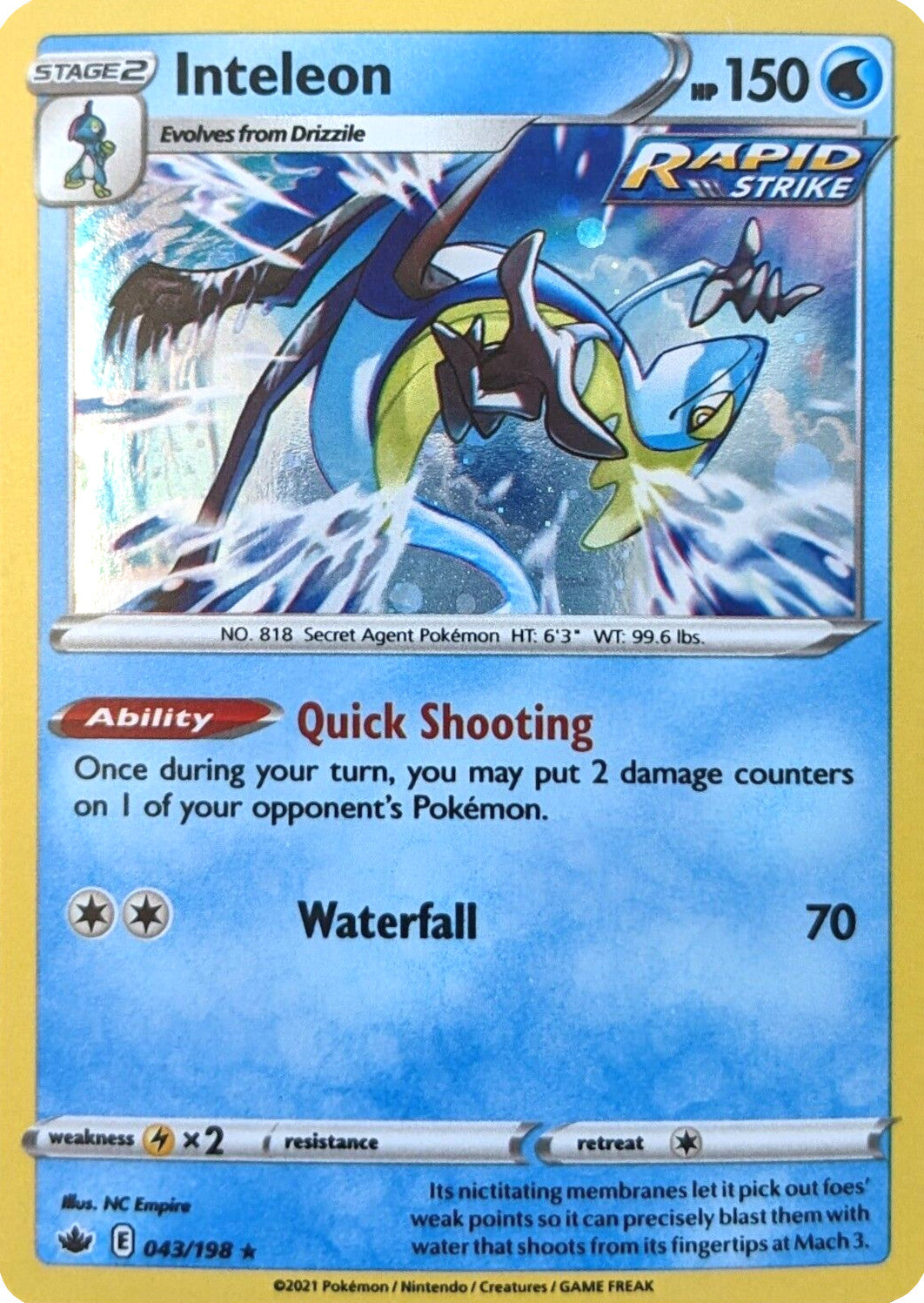 Inteleon 043/198 - Holofoil Miscellaneous Cards & Products - Holo Rare
