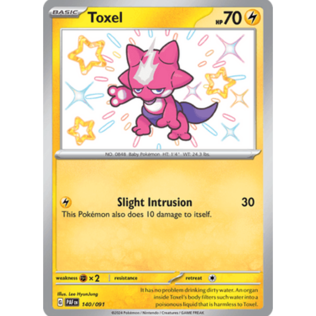 Toxel 140 - Holofoil SV Paldean Fates - Shiny Rare