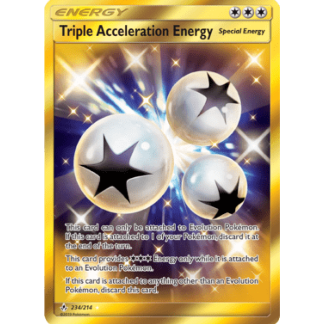 Triple Acceleration Energy (Secret) 234 - Holofoil SM Unbroken Bonds - Secret Rare