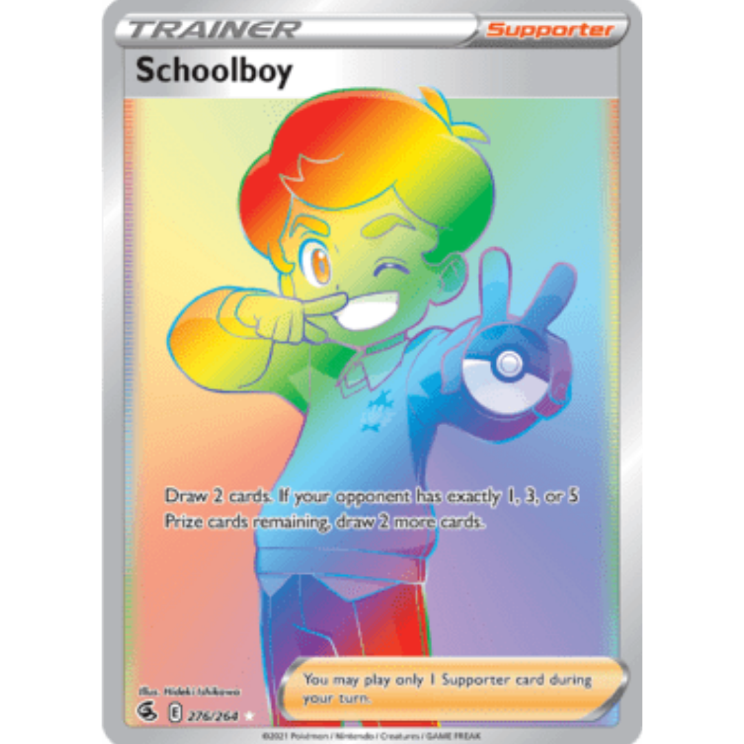 Schoolboy (Secret) 276 - Holofoil SWSH08 Fusion Strike - Secret Rare