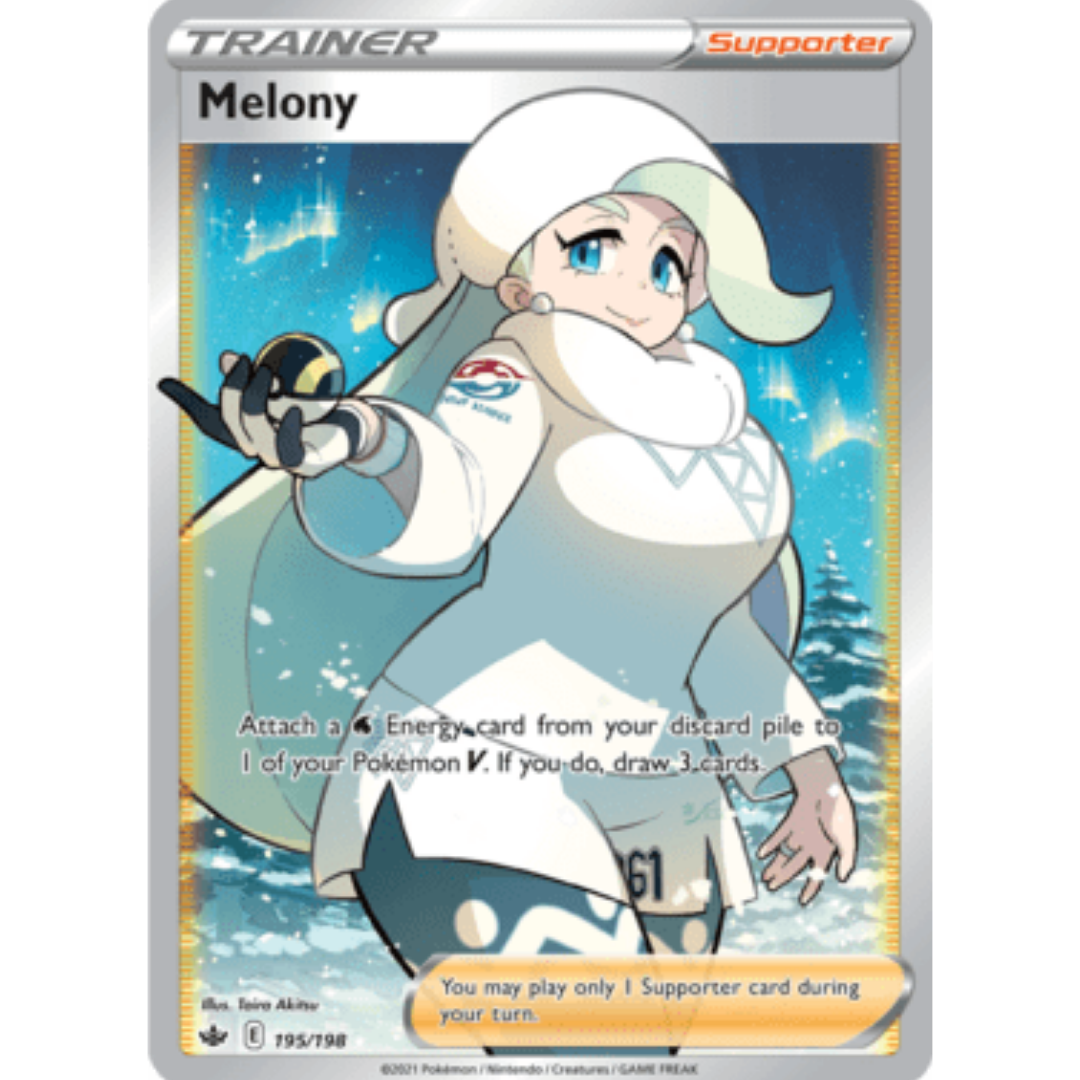 Melony (Full Art) 195 - Holofoil SWSH06 Chilling Reign - Ultra Rare