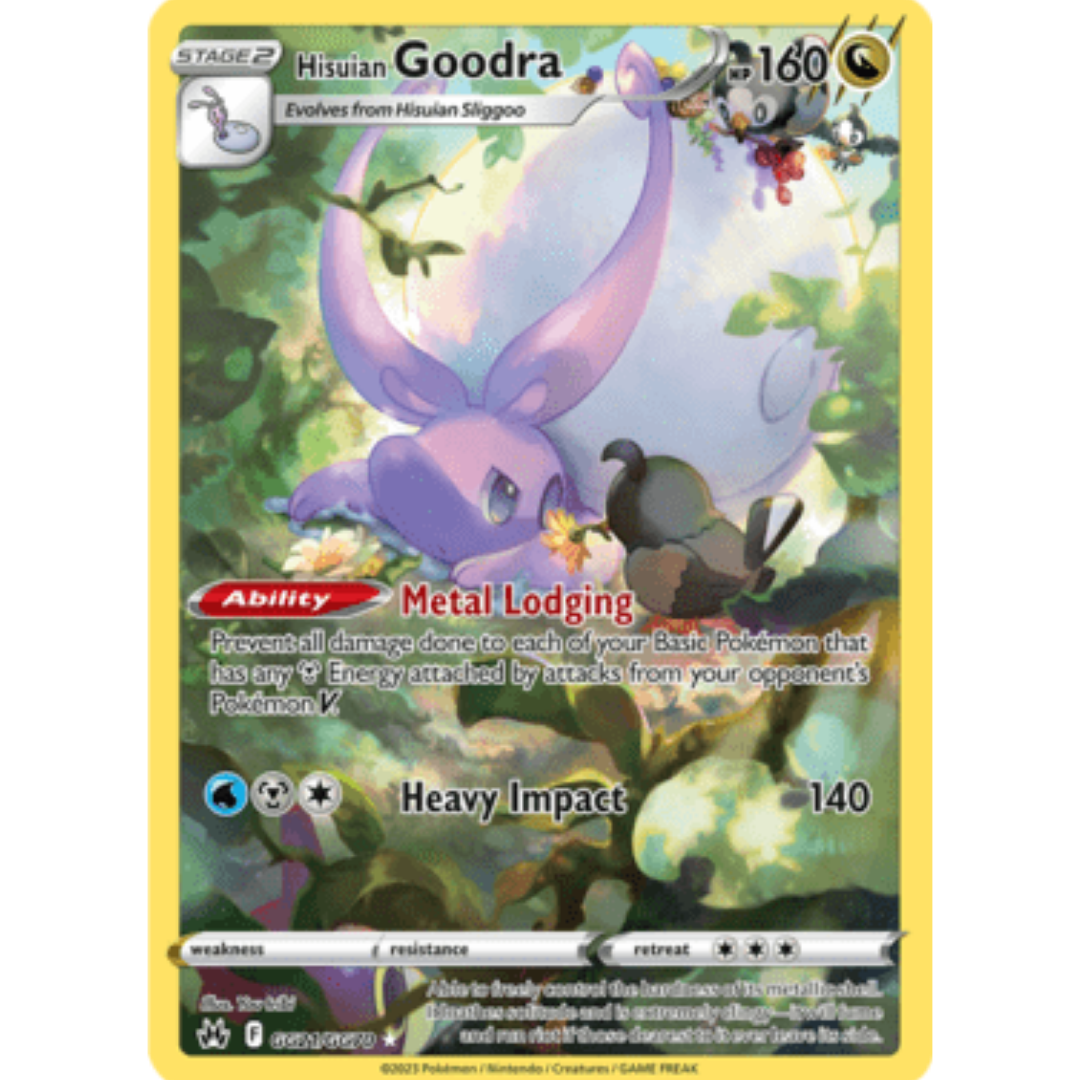 Hisuian Goodra GG21 - Holofoil SWSH Crown Zenith Galarian Gallery - Ultra Rare