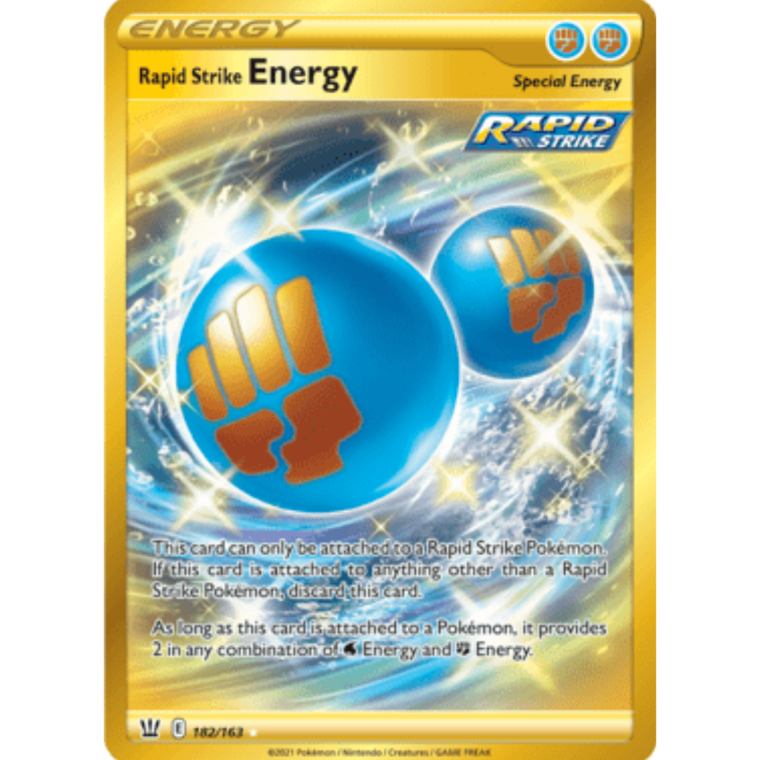 Rapid Strike Energy (Secret) 182 - Holofoil SWSH05 Battle Styles - Secret Rare