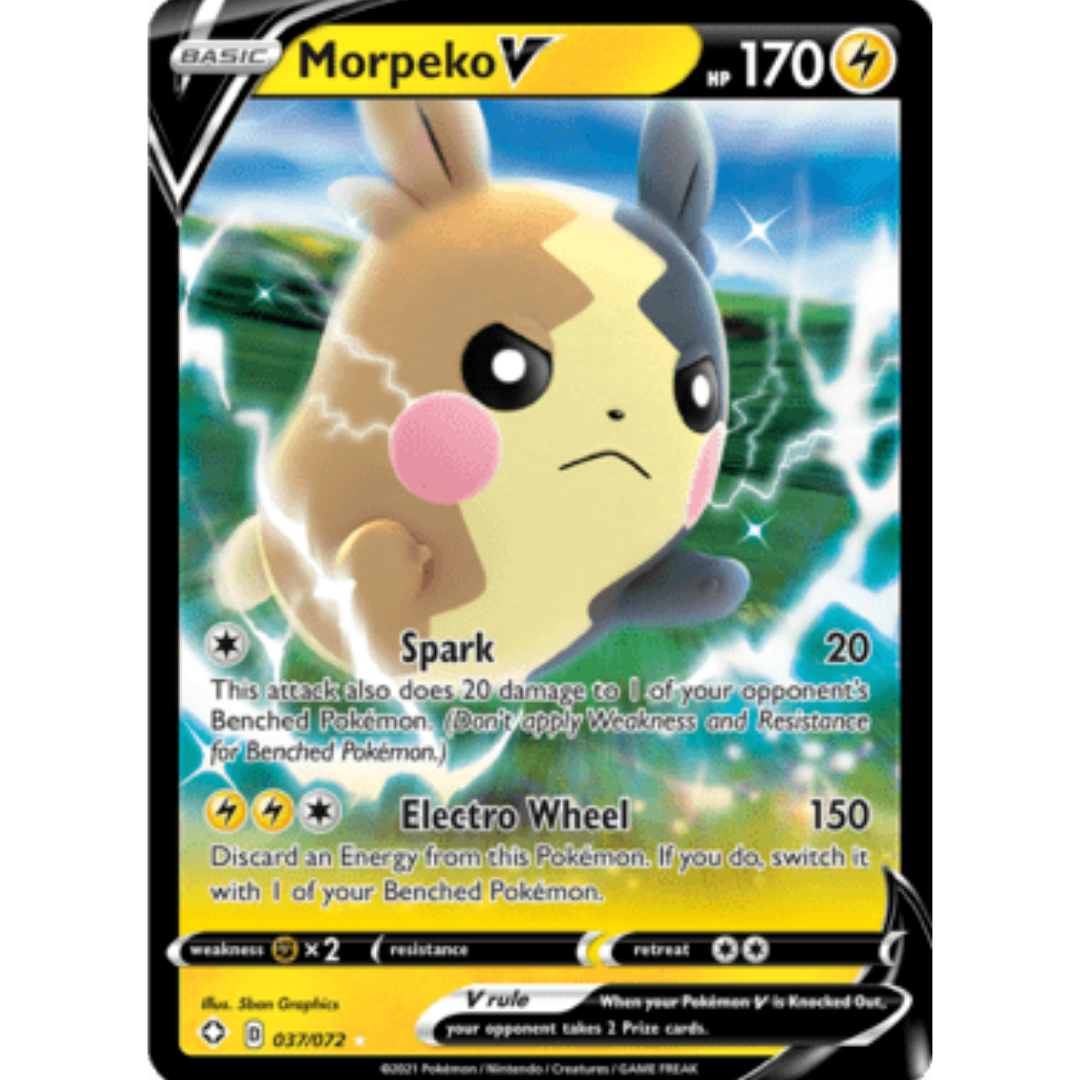 Morpeko V 037 - Holofoil Shining Fates - Ultra Rare