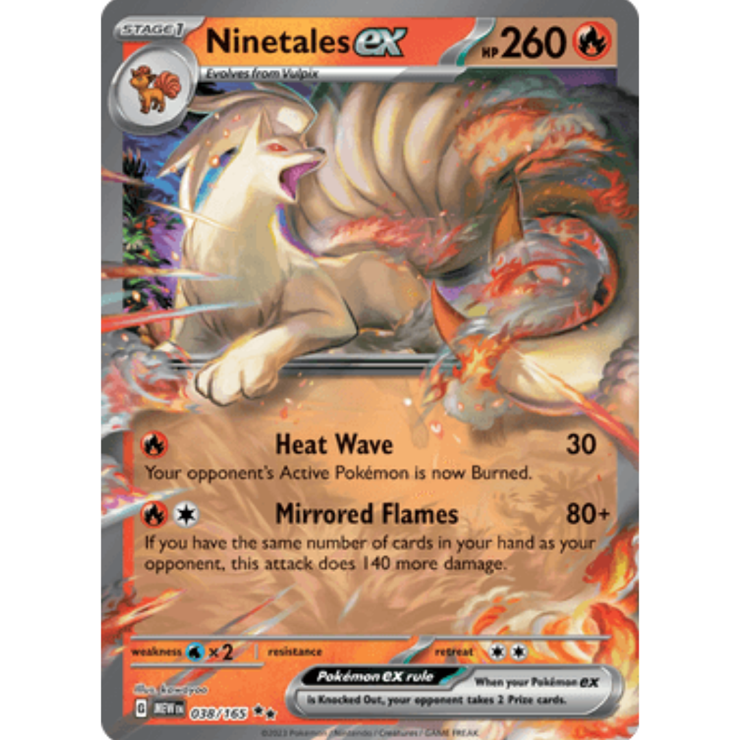 Ninetales ex 038/165 - Holofoil SV Scarlet & Violet 151 - Double Rare