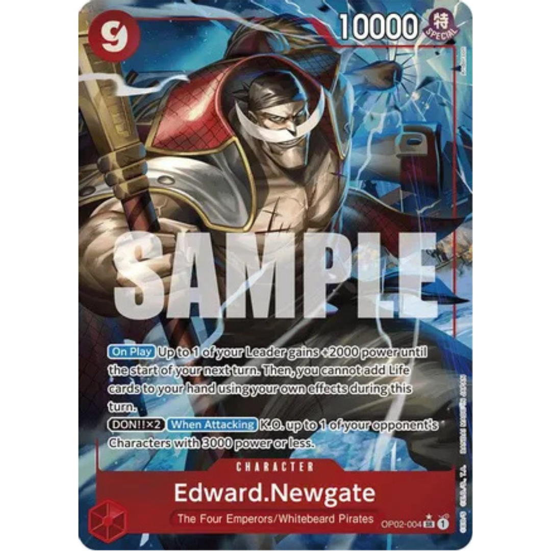 Edward.Newgate (OP02-004) (Alternate Art) (OP02-004) - Premium Booster -The Best- Foil
