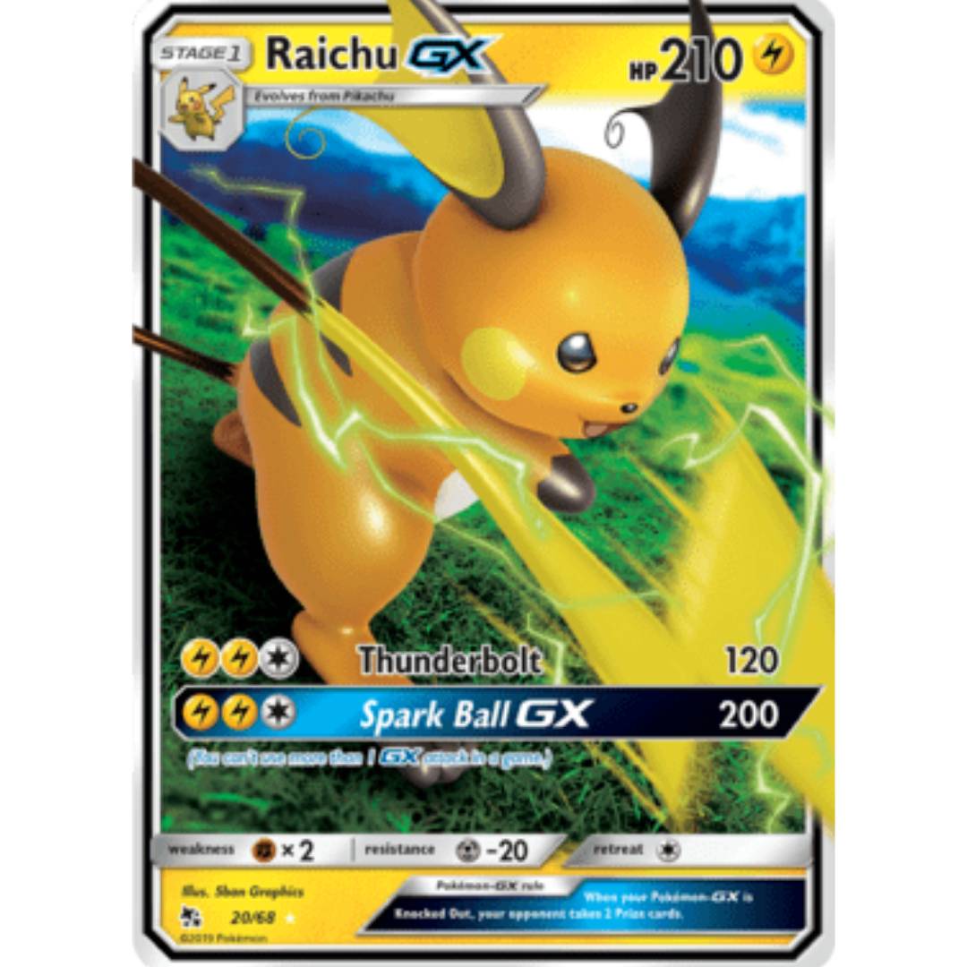 Raichu GX 020 - Holofoil Hidden Fates - Ultra Rare