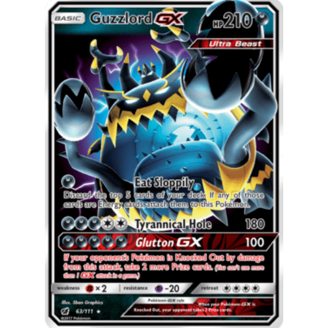 Guzzlord GX 063 - Holofoil SM Crimson Invasion - Ultra Rare