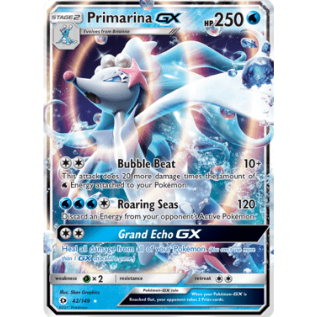Primarina GX 042 - Holofoil SM Base Set - Ultra Rare