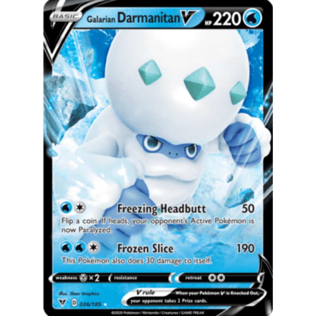 Galarian Darmanitan V 036 - Holofoil SWSH04 Vivid Voltage - Ultra Rare