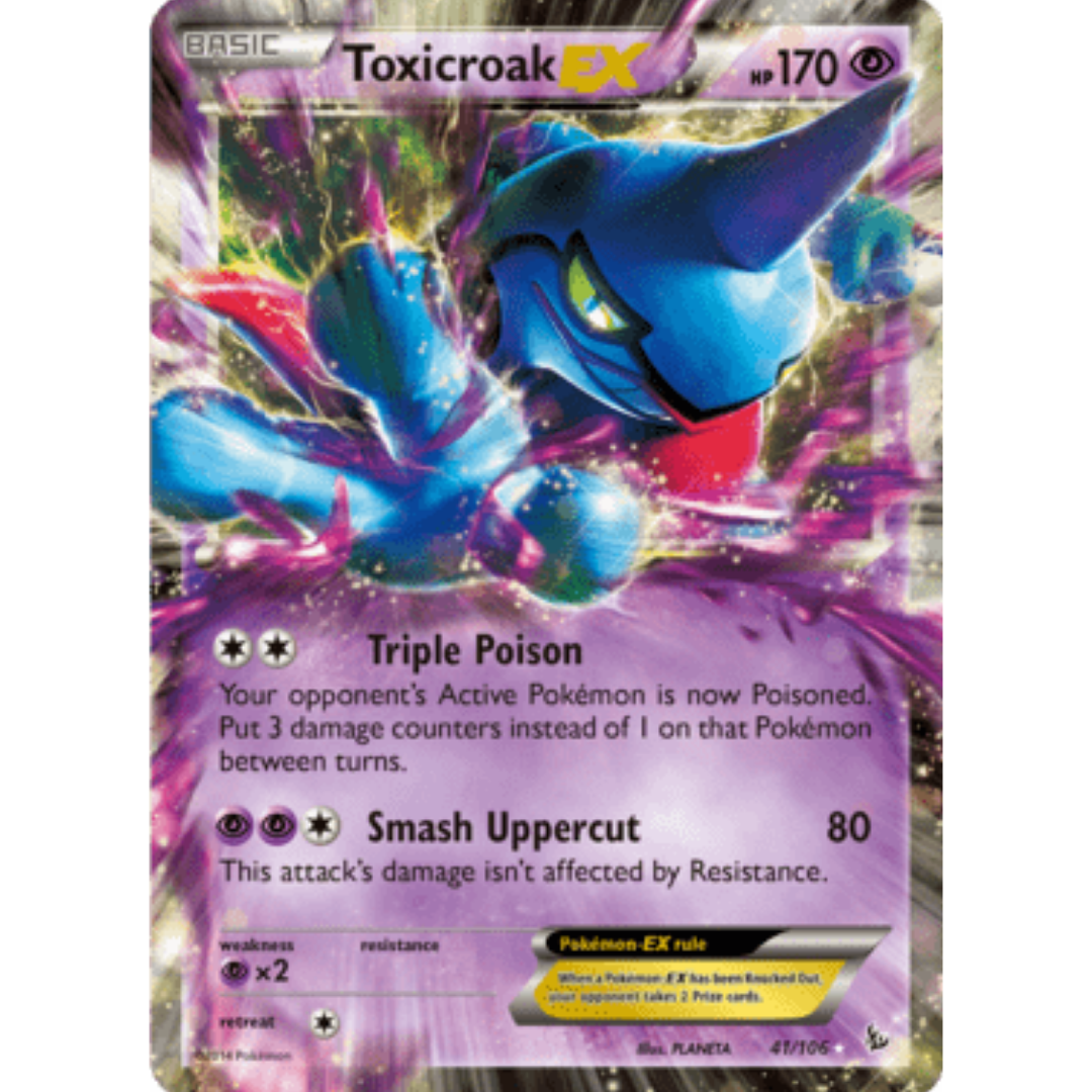 Toxicroak EX 041 - Holofoil XY Flashfire - Ultra Rare