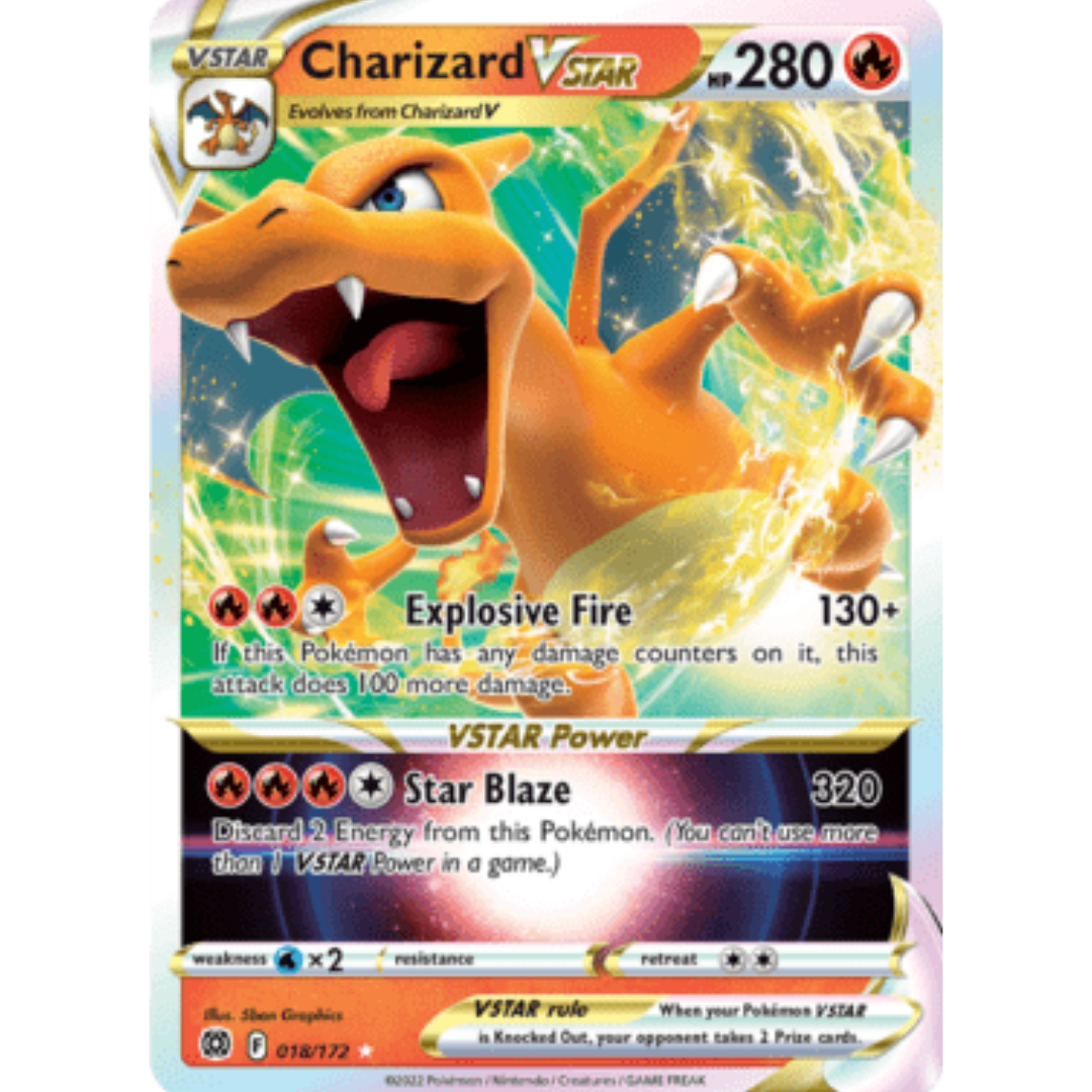 Charizard VSTAR 018 - Holofoil SWSH09 Brilliant Stars - Ultra Rare