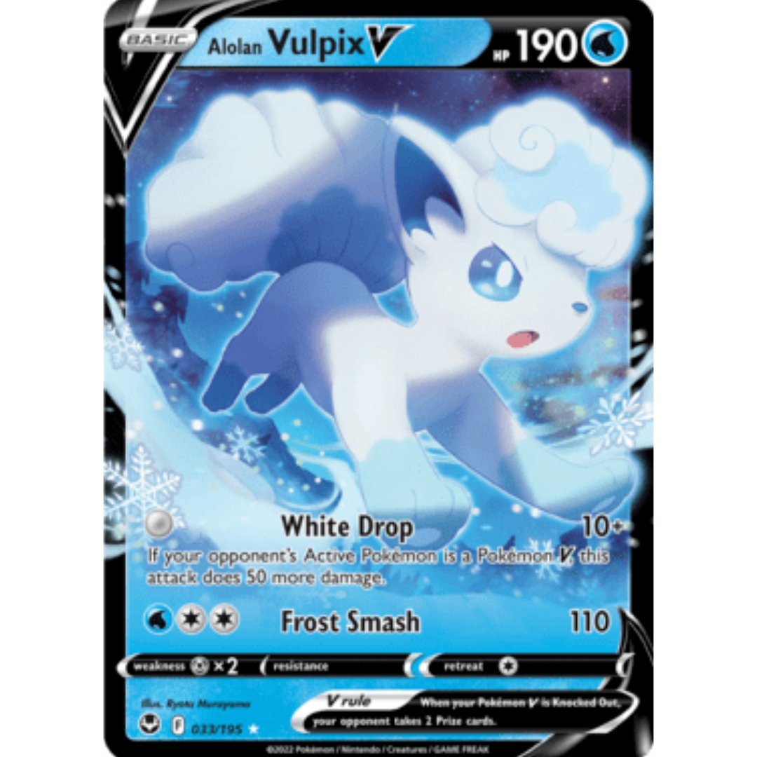Alolan Vulpix V 033/195 - Holofoil Miscellaneous Cards & Products - Ultra Rare