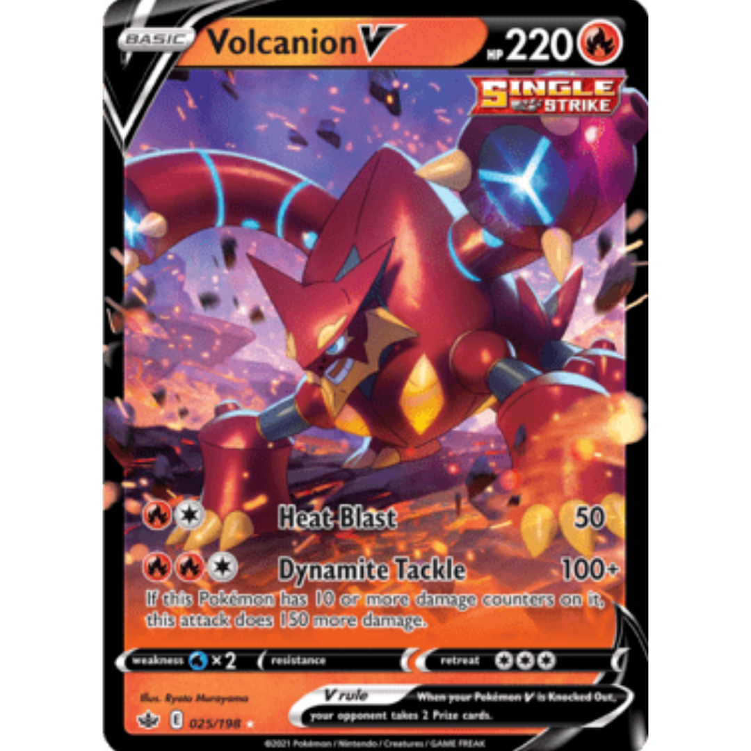 Volcanion V 025 - Holofoil SWSH06 Chilling Reign - Ultra Rare