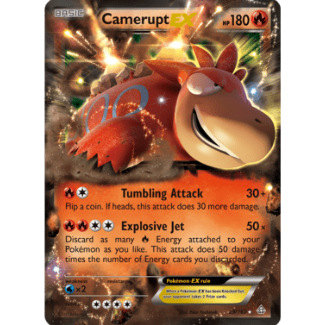 Camerupt EX 029/160 - Holofoil XY Primal Clash - Ultra Rare