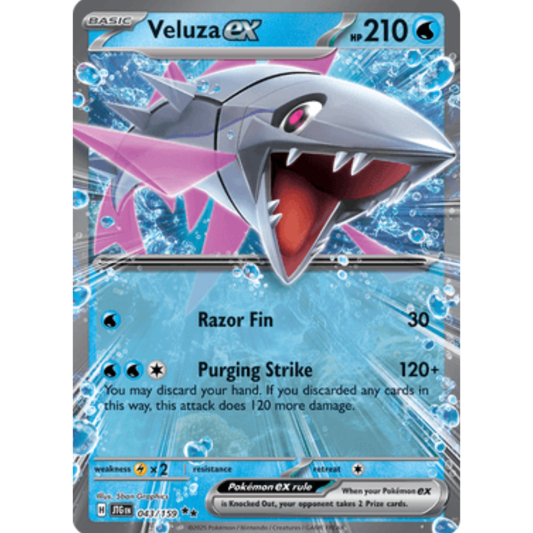 Veluza ex 043 - Holofoil SV09 Journey Together - Double Rare