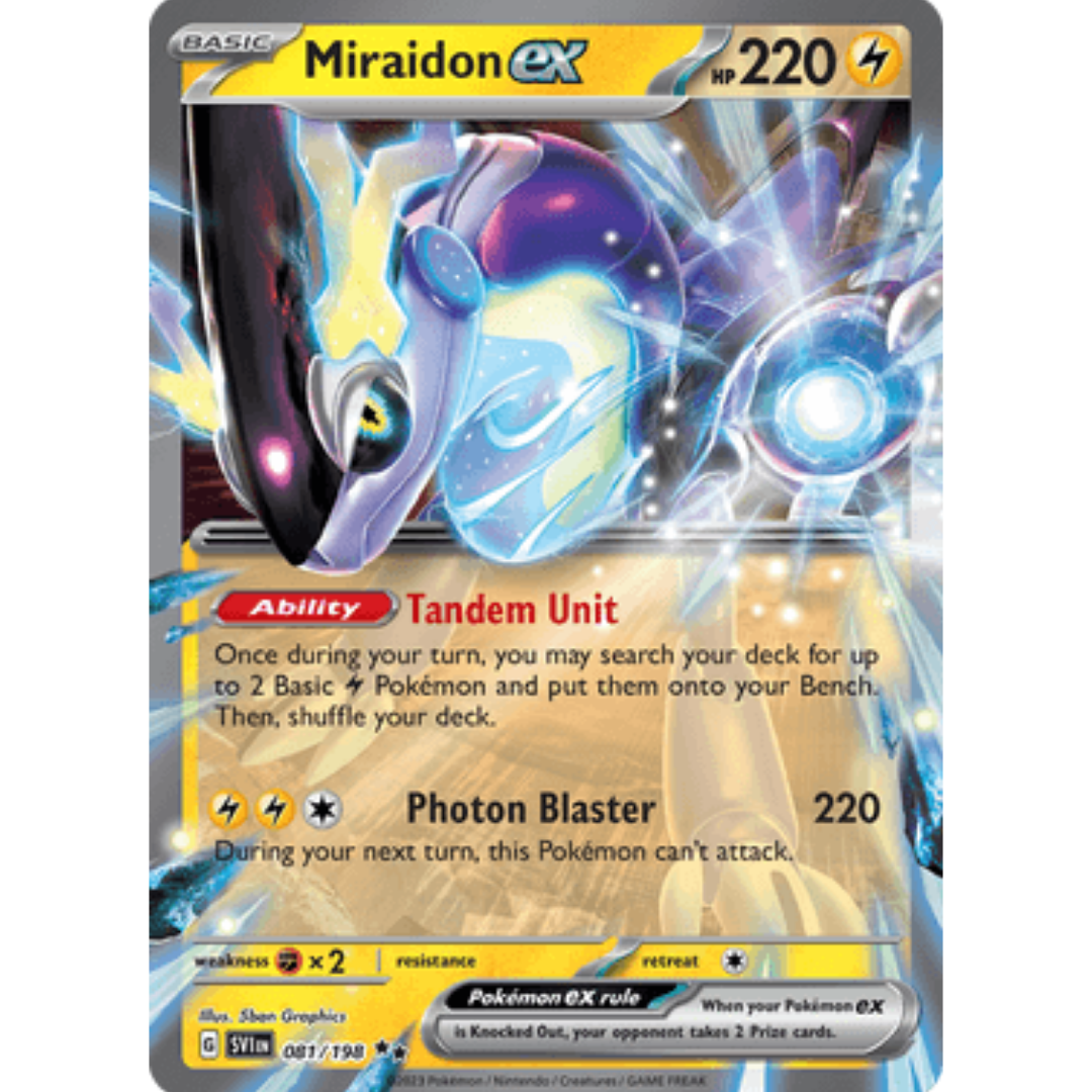Miraidon ex 081/198 - Holofoil SV01 Scarlet & Violet Base Set - Double Rare