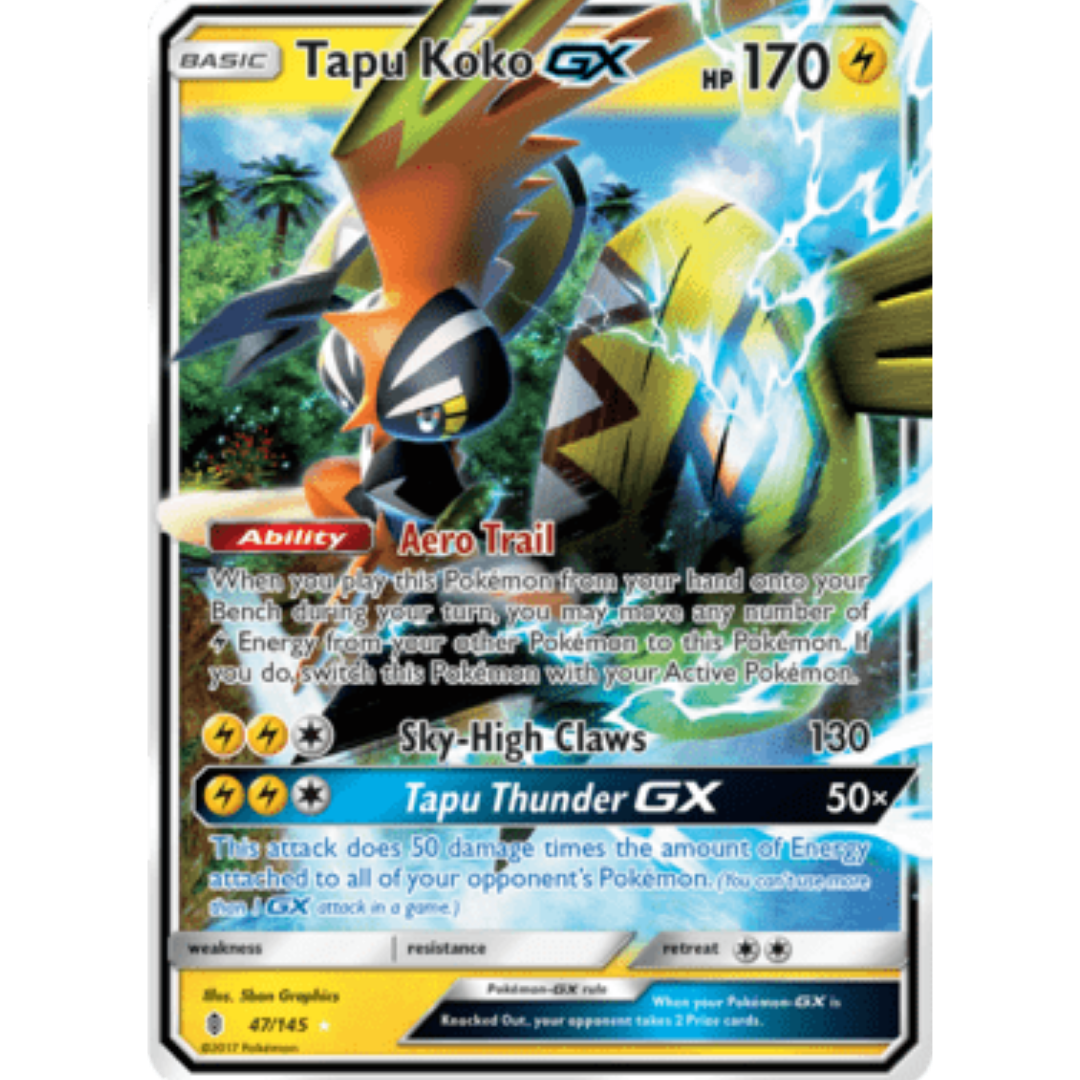 Tapu Koko GX 047 - Holofoil SM Guardians Rising - Ultra Rare