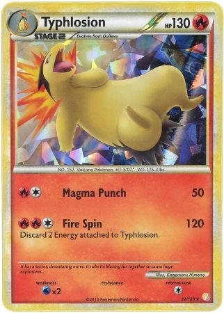 Typhlosion 032/123 - Holofoil Deck Exclusives - Holo Rare