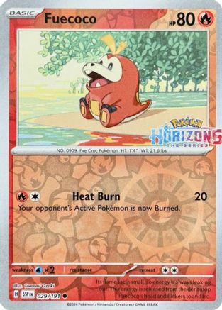 Fuecoco 029/191 - Reverse Holofoil Miscellaneous Cards & Products - Common