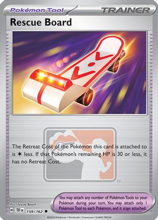 Rescue Board 159/162 - Reverse Holofoil League & Championship Cards - Uncommon