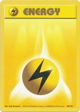 Lightning Energy 100/102 Base Set - Common