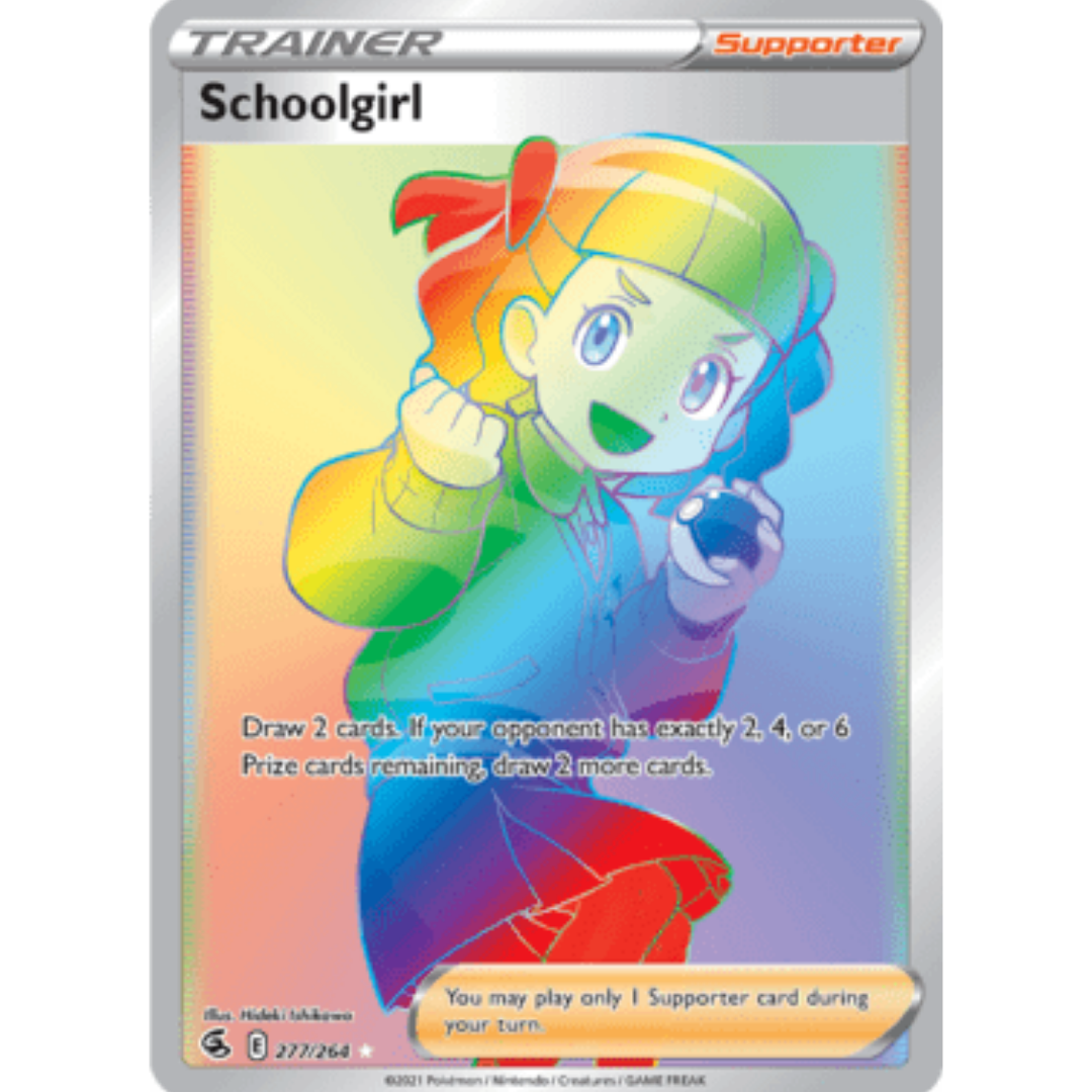 Schoolgirl (Secret) 277 - Holofoil SWSH08 Fusion Strike - Secret Rare