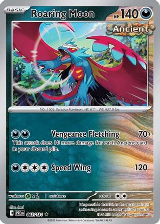 Roaring Moon 065 - Holofoil SV Prismatic Evolutions - Rare