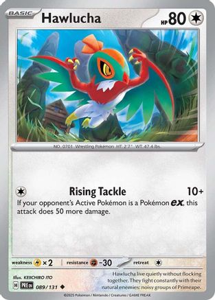 Hawlucha 089 - Reverse Holofoil SV Prismatic Evolutions - Uncommon