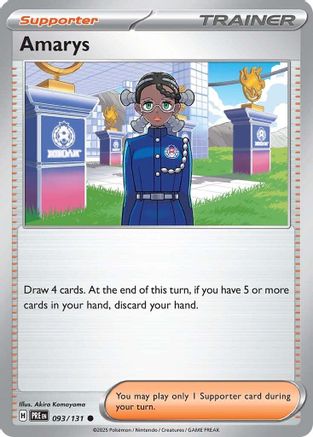 Amarys 093/131 - Reverse Holofoil SV Prismatic Evolutions - Common